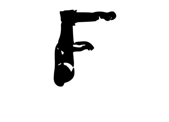 Bold Rotten Decaying Mono Letter F