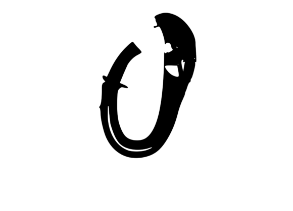 Bold Rotten Decaying Mono Letter O