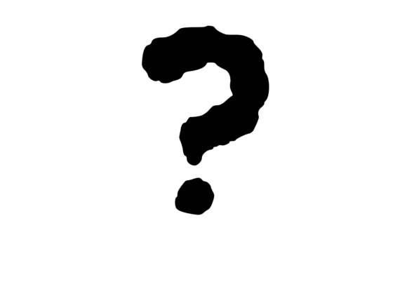 Ink Blot Stain Mono Symbol Question