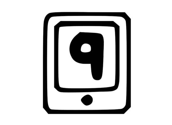 Mobile Tablet Device Mono Number 9